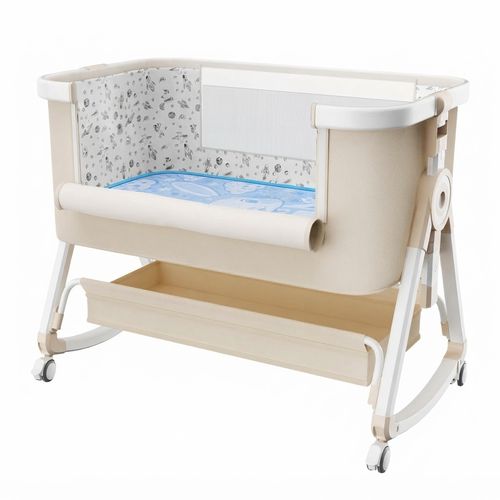 Whiffee 3-in-1 Bassinet, White and Beige