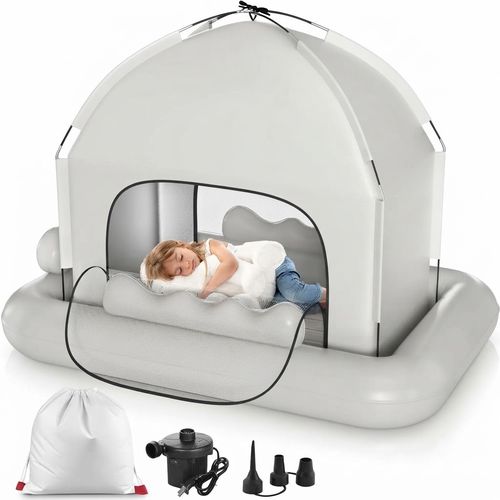 Whiffee Inflatable Kids Travel Bed with Tent