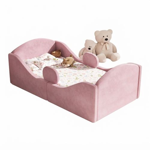 Whiffee Toddler Floor Bed, Pink